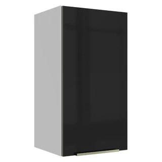Armário Aéreo Madesa Lux 35 cm 1 Porta - Branco/Preto em Oferta na Shopee