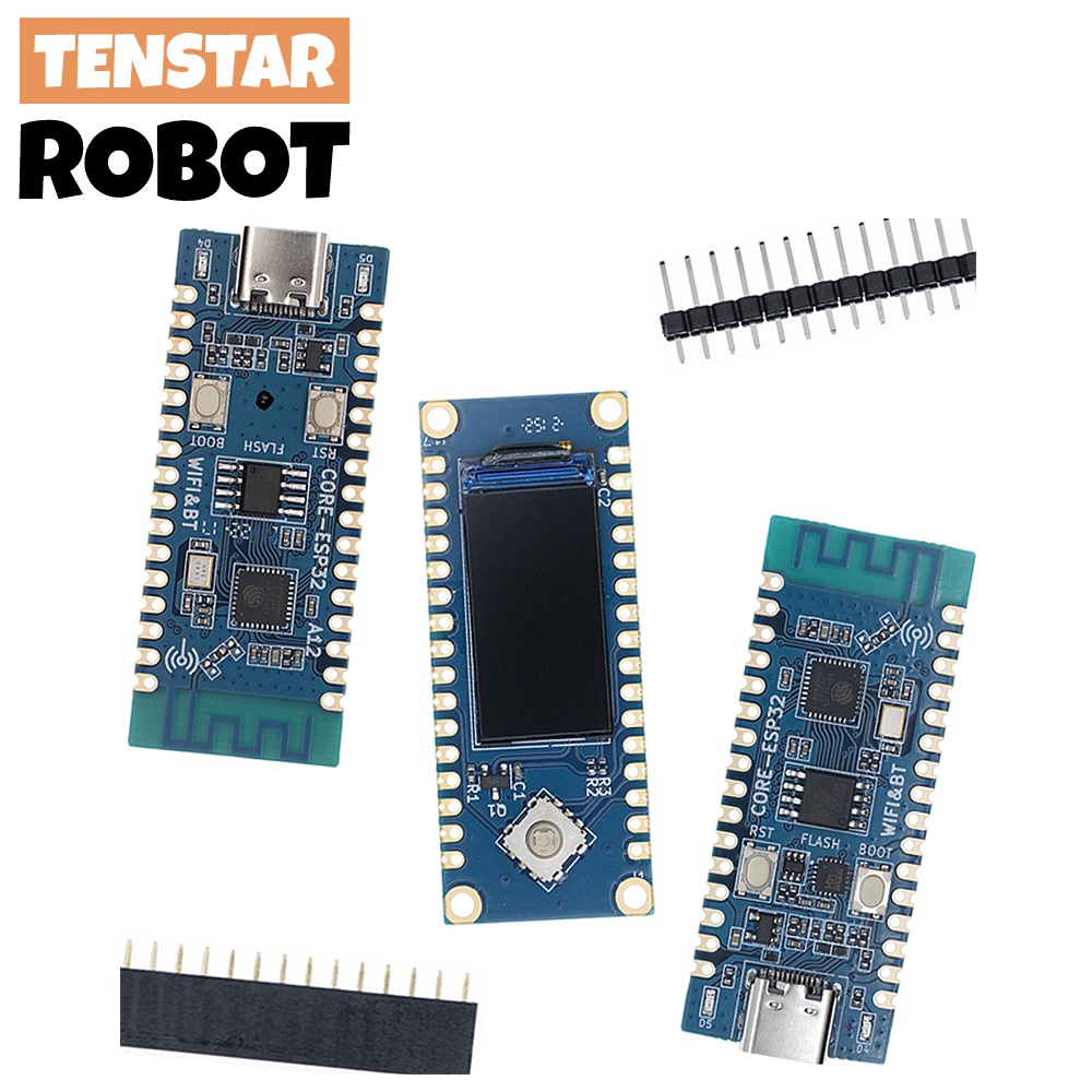 Placa De Desenvolvimento ESP32 ESP32 C3 LCD CORE Onboard 2.4G Antena 32Pin IDF WiFi + Bluetooth CH343P Para Microprython Arduino