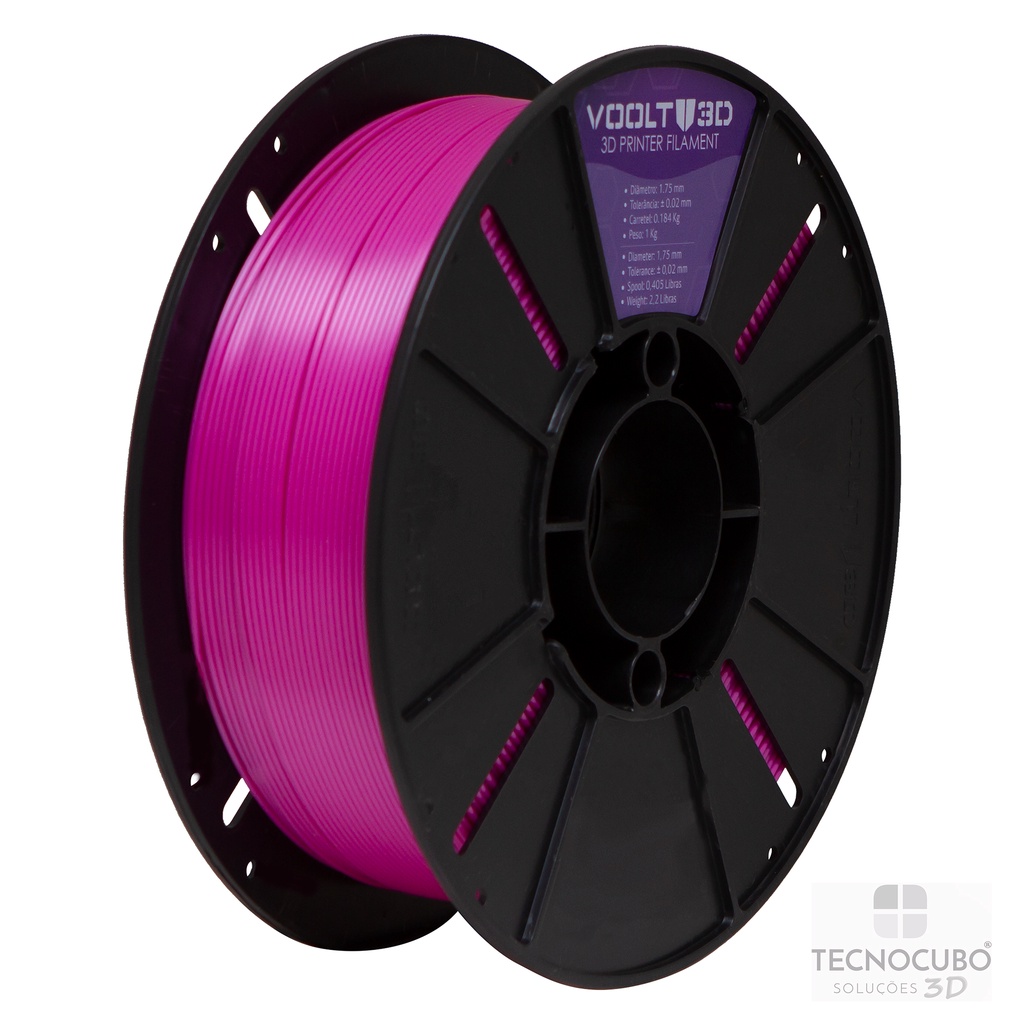 Filamento Impressão 3D Voolt Pla Silk Rosa 1Kg | Shopee Brasil