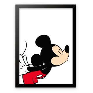 Quadro decorativo Grande 40x60 para sua sala ou quarto Mickey kiss