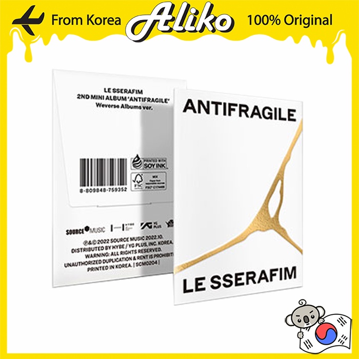 LE SSERAFIM-2o Mini Álbum [ANTIFRAGILE] (Weverse) | Shopee Brasil