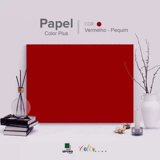 Papel Color Plus 180g A4 - Vermelho Escuro (Pequim)