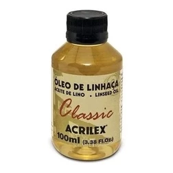 Óleo De Linhaça Acrilex Pintura Óleo Em Tela - 100 Ml