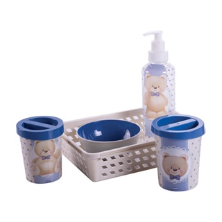 Kit Higiene Bebê Urso Plasútil 5 Peças