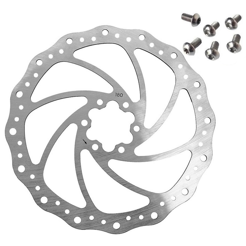 Disco Rotor de Freio 180mm Inox Mtb Xc Dh Bike Com 6 Parafusos | Shopee ...