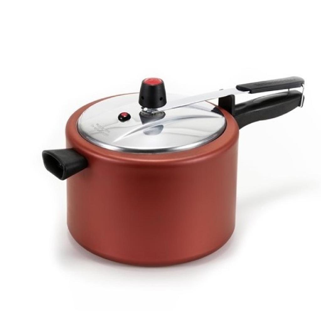 Panela de Pressão Antiaderente Teflon 7 Litros -Vermelho Cereja ...