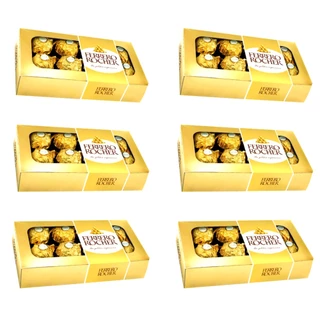 Kit Bandeja Ferrero Rocher Chocolate - 6cx c/ 8 Bombons Cada