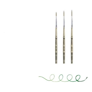 Pincel Filete Liner Condor 422 - 0 -00 -000 Kit 03 Unidades