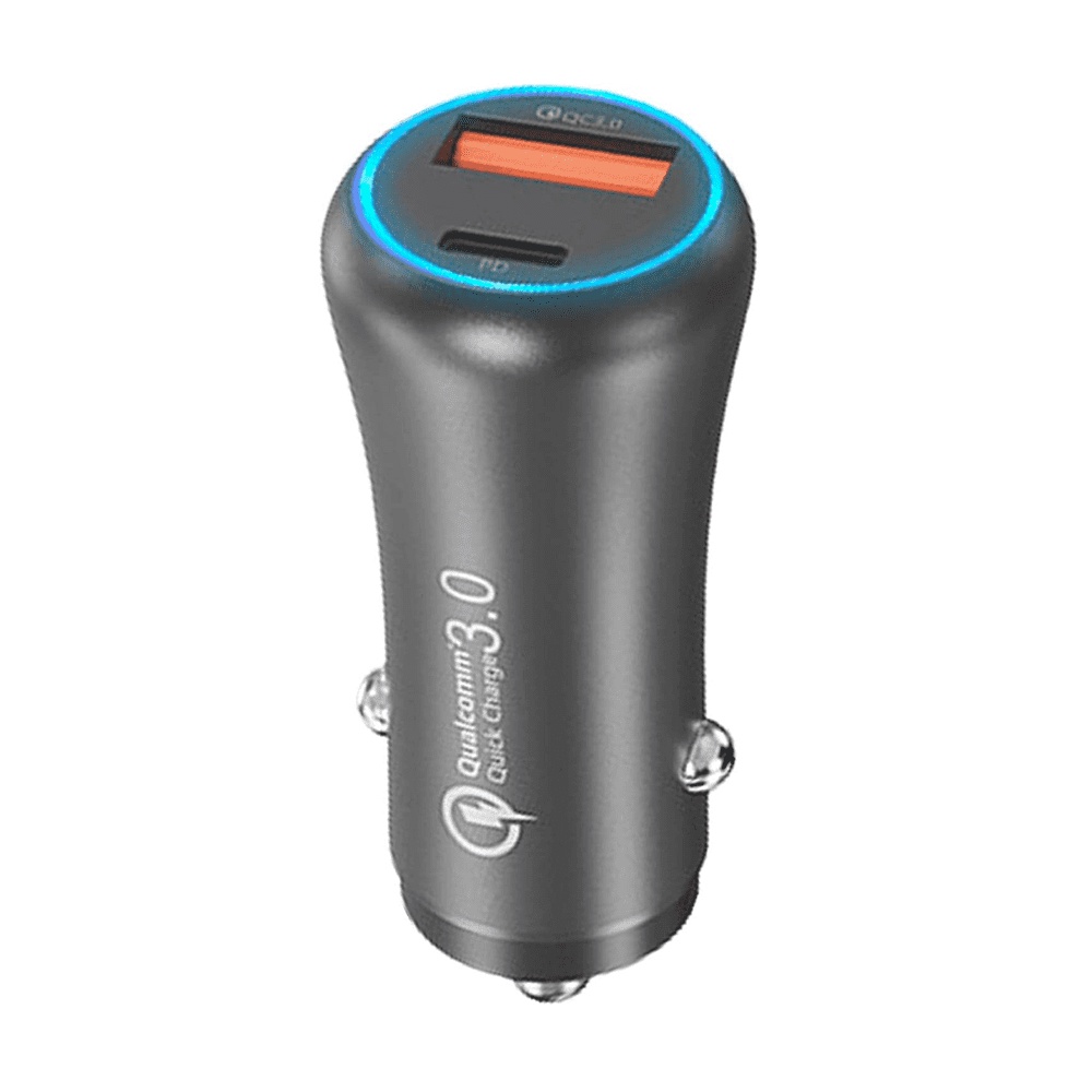 Carregador Veicular Turbo Usb/usb-c 20w Hrebos Anatel | Shopee Brasil