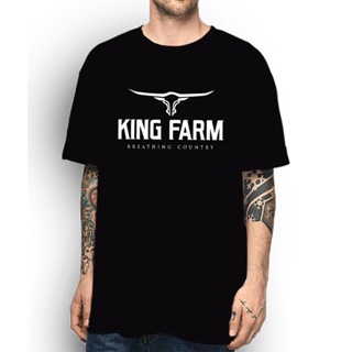 Camiseta camisa masculina Country Texas King Farm Moda Rodeio Peão 100% Algodão