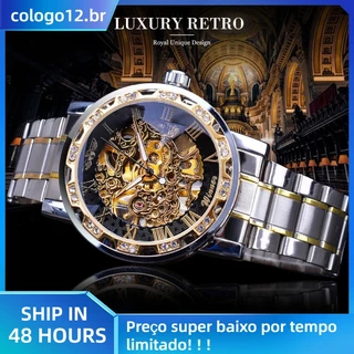 Relógio Mecânico Automático Skein 100 % original Novo Luxo