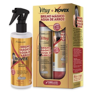 KIT VITAY NOVEX BRILHO MÁGICO ÁGUA DE ARROZ
