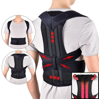 Cinta Colete Corretor Postural Unissex Reforçada - Suporte Forte para Coluna e Lombar em Oferta na Shopee