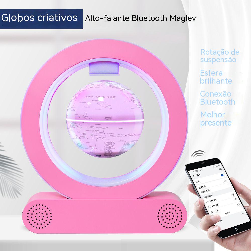 Alto-Falante De Áudio Bluetooth Levitação Magnética Globo 13,3cm Escritório Presente De Aniversário Acompanhando Busi