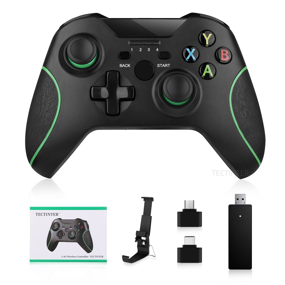 Joystick Controlador Sem Fio De 2,4g Para Xbox One PS3 Smart Phone PC
