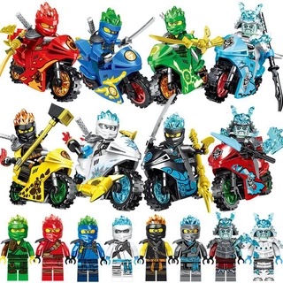 Motocicleta Fantasma Ninja Minifiguras Montadas Figuras De Blocos De Construção De Brinquedos De Bricolage 31050