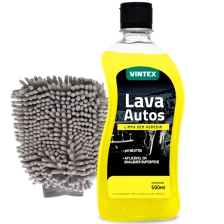 Shampoo Lava Autos Vonixx + Luva Microfibra Para Lavar Carro