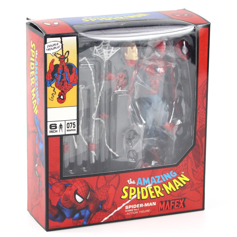 16cm Avengers Marvel Mafex 075 Homem Aranha 6 16cm Avengers Marvel Mafex 075 Homem Aranha 6