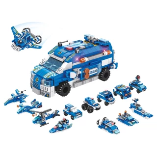 Blocos de Montar Cubic 25 em 1 Polícia 569 Peças Multikids - BR1619 em Oferta na Shopee
