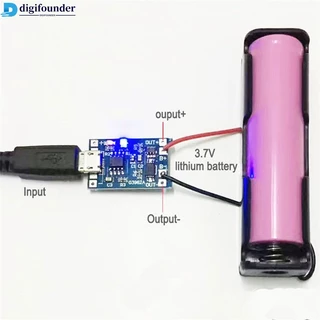 DG 3.7V Placa De Proteção Do Carregador De Bateria De Lítio 5V 1A 2A Li-ion Lipo Dois Em Um Módulo Tipo C