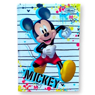 Caderno Brochura 1/4 48 Folhas Mickey Mouse