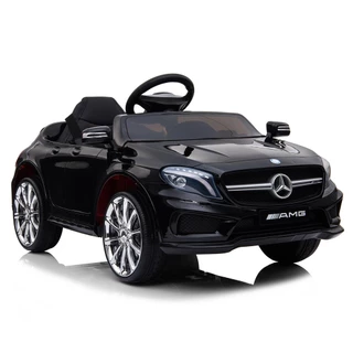 Carrinho Eletrico Mercedes Luxo 12v Preto Controle Som Luz - Bang Toys