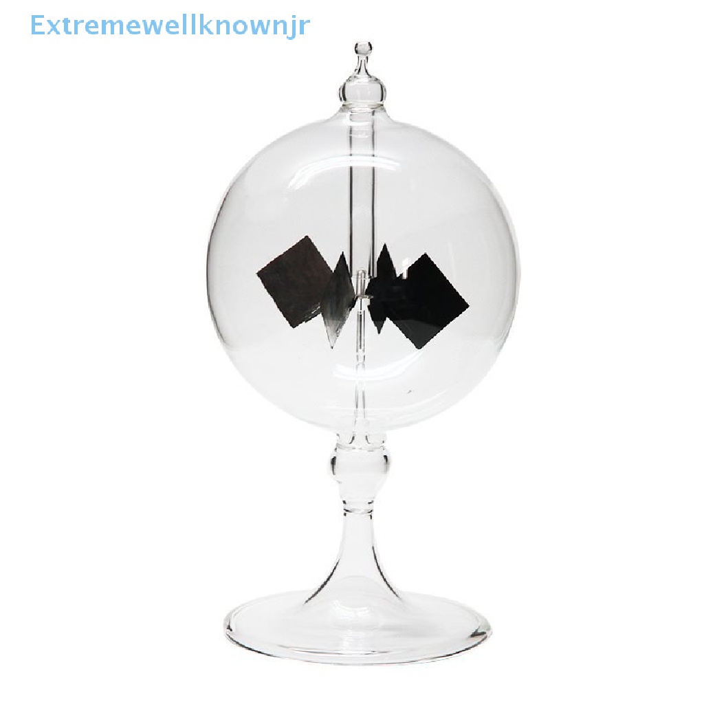 Science Desk Decor Oladfiop 4 Blades Rotating Glass Windmill Solar