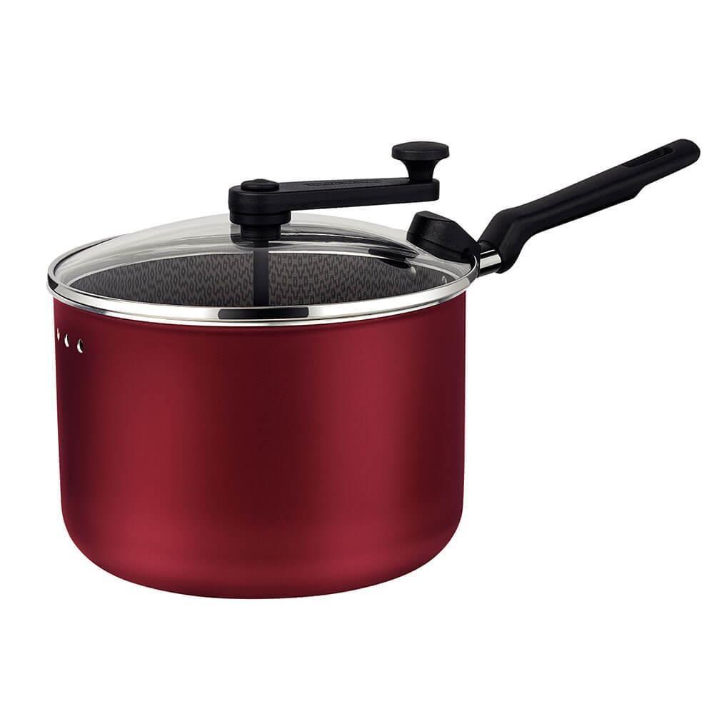 Panela Pipoqueira Tramontina Loreto Alumínio Antiaderente Starflon Max Vermelho 20cm 3,5L 20387720