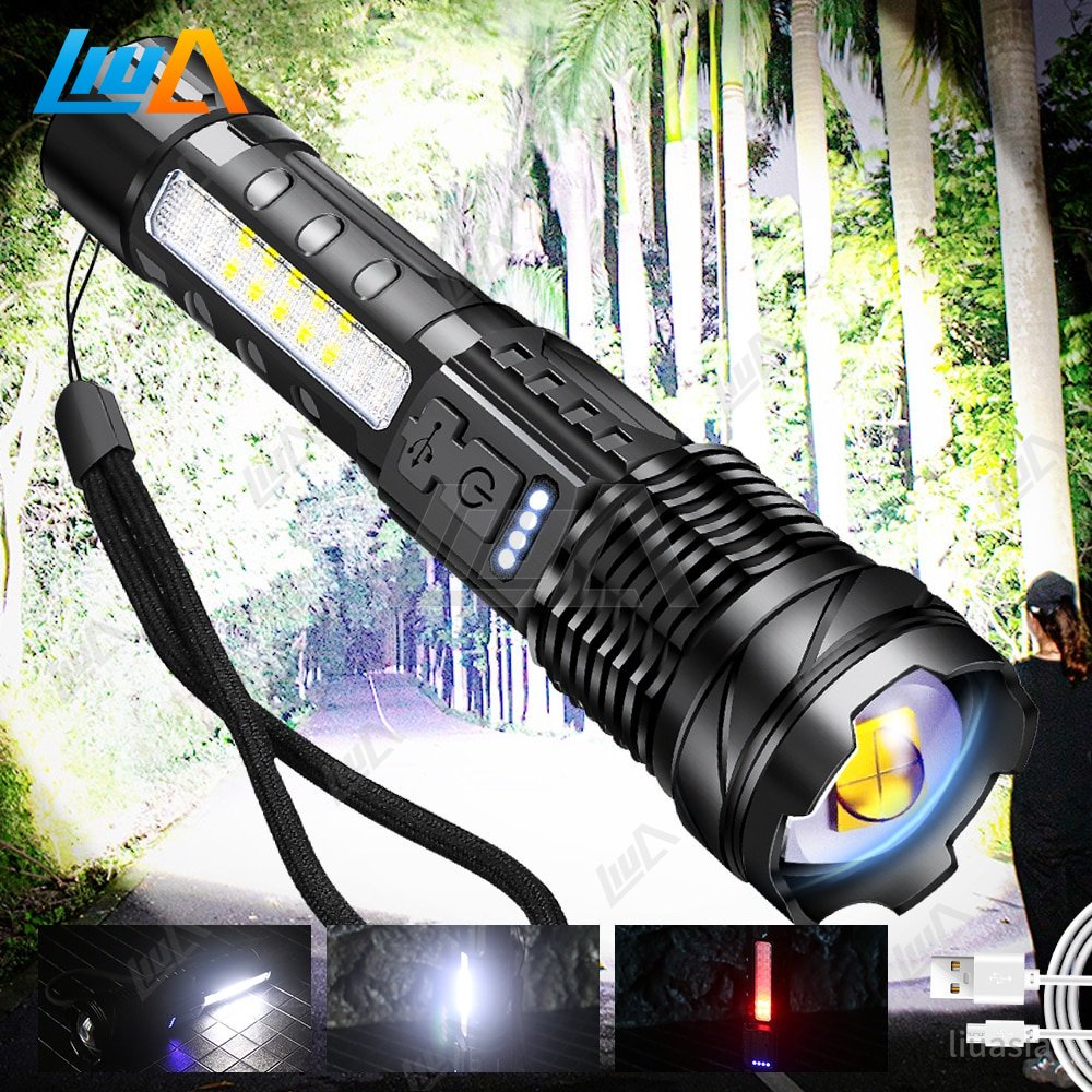 Lanterna P70 168000 Lúmens Super Potente Recarregável USB Led Luz
