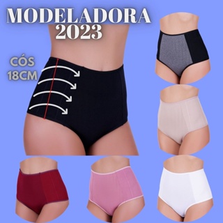 kit 2 calcinha cintura alta pós parto segura barriga elimina imperfeiçoes lingerie conforto power fitness anti culote en