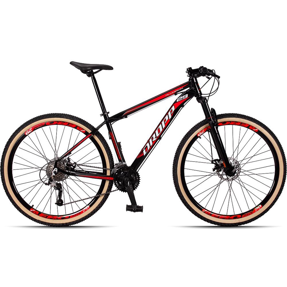 Bicicleta 29 Dropp Aluminum 27 Marchas index Freio a Disco MTB