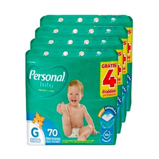 Fralda Giga Soft e Protect G 4 Pacotes com 70 Personal