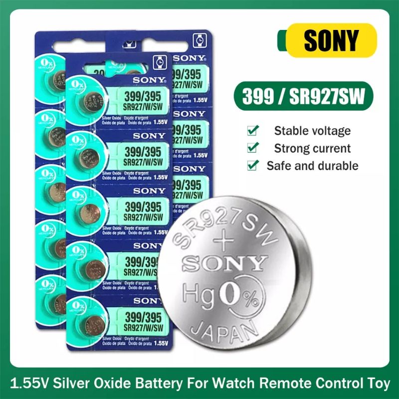 Piles Bouton Sony SR521SW (SR63/379) 1.55V - Lot De 1, 2, 3 Ou 5 - Neuf Emballé - Pour Montres