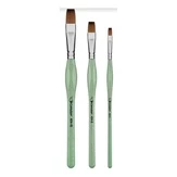 Conjunto Pincel Chato 404 Cabo Ergonomico Condor 3 Pçs