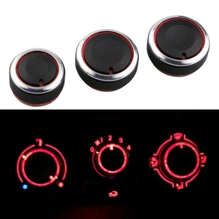 3pçs/Conjunto Ar Condicionado Para Carro Botão De Controle Do Aquecedor AC Volkswagen VW Polo 2014 2015 2016 Acessórios
