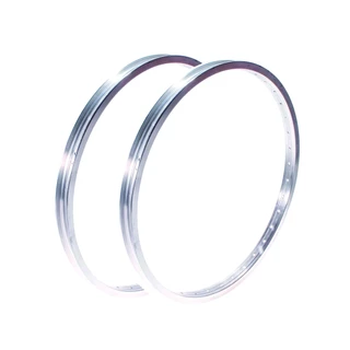 Par Aro 24 Aluminio Natural Aro Polido Bicicleta Aro Bike Roda Bike Oferta