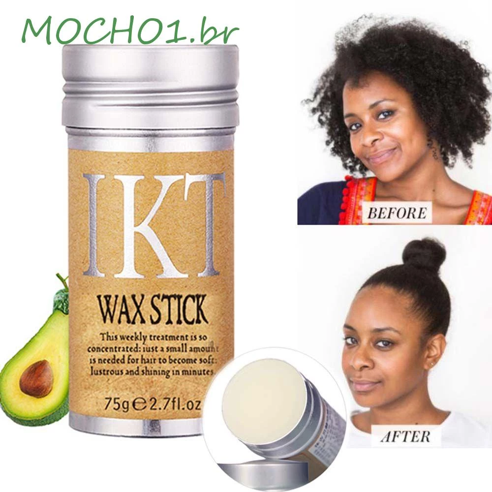 MOCHO1 Bastão De Cera De Cabelo Não Gordurosa Linha Perfeita Profissional Friziy Hair Edge Control Pomada Stick