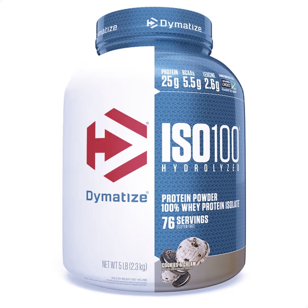 Whey Iso 100 Hidrolisado Isolado 2,3kg Dymatize – Cookies & Cream