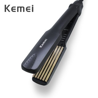 Kemei Professional Carregar Cabelo Ondulado Turmalina Cerâmica Enrolador De Ferro Crimpador De Milho Placa Perm Splint Hair Styling Tools