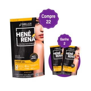 KIT COMPRE 22 E GANHE 2 HENÊ RENÁ PRETO NATURAL