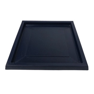 Prato Quadrado De Polietileno Para Vasos De Plantas 38cm