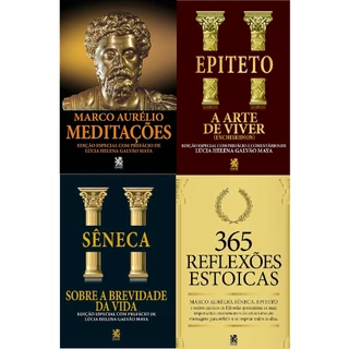 Biblioteca Estoica | Grandes Mestres - Kit com 4 livros