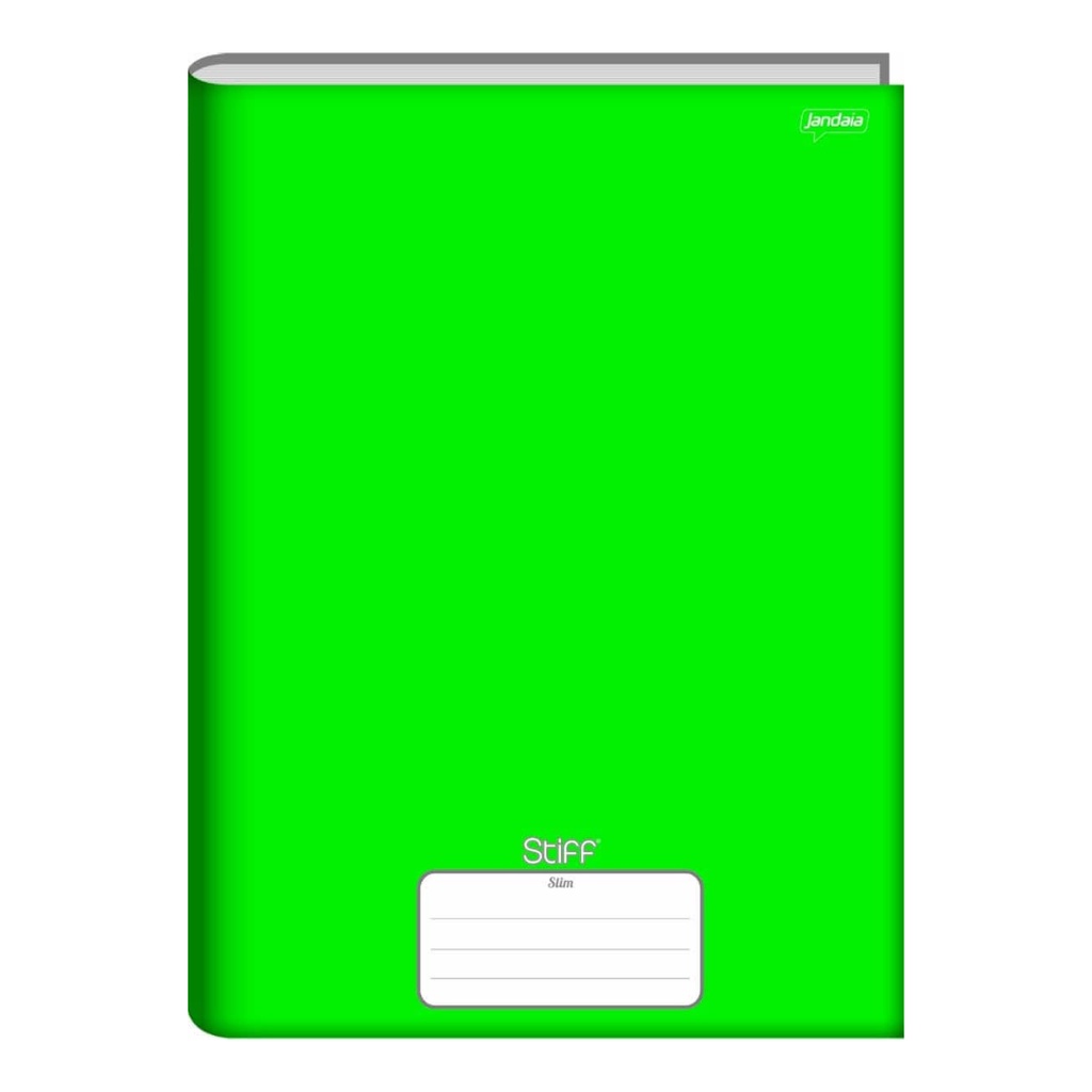 Caderno Grande Brochura Capa Dura 80fls Stiff Slim Verde Jandaia Shopee Brasil 4614