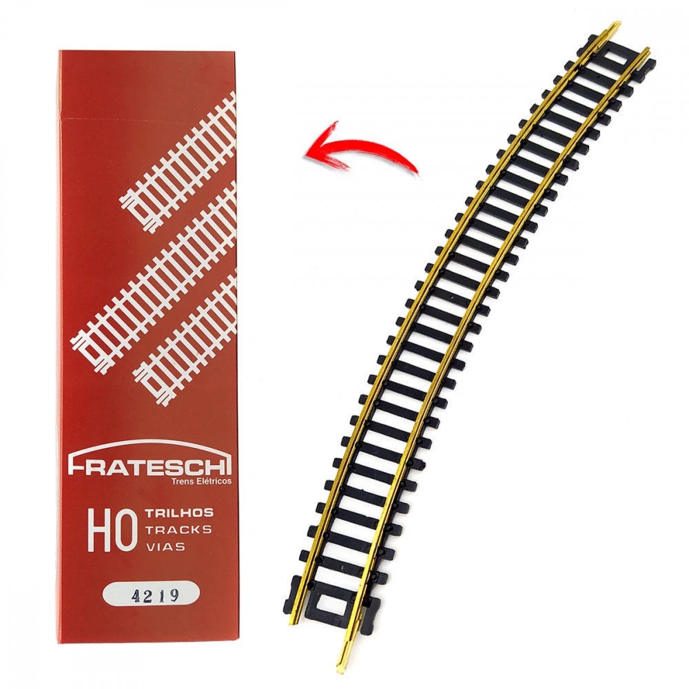 Frateschi Trilho Curvo Caixa com 10 Unidades 420 X 30 - 4219 | Shopee ...