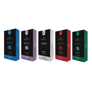 Café em cápsula torrado e moído compativel capsulas cafe Nespresso café Italle 100 unidades