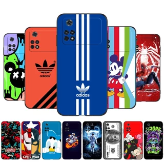 Capa Para POCO M4 Pro 4G Traseira De silicone Flexível tpu Preta Fofa