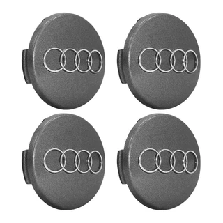 Jg Calotinha 60mm Centro de Roda Audi A3 A4 A6 A8 Q7 Grafite