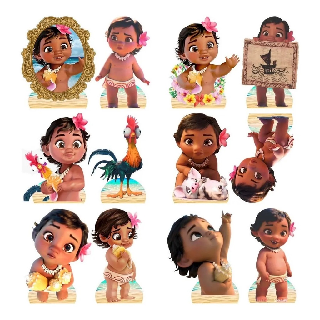 Festejante - PER DECORAÇÃO - Decoração Moana baby