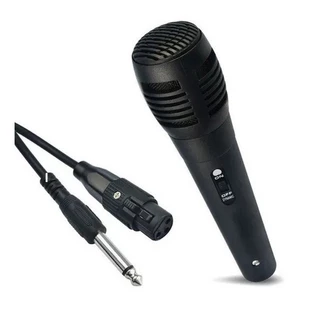 Microfone Com Fio Dinamico Anti-ruido + Cabo Xlr P10 Gratis
