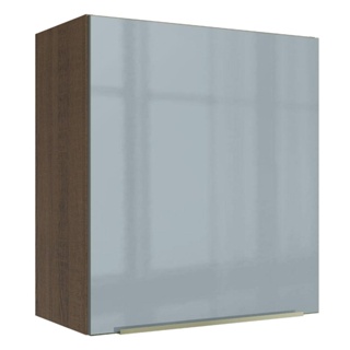 Armário Aéreo Madesa Lux 60 cm 1 Porta - Rustic/Cinza
